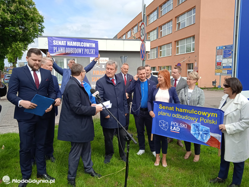 Konferencja prasowa samorzadowców w Lęborku - 19.05.2021
