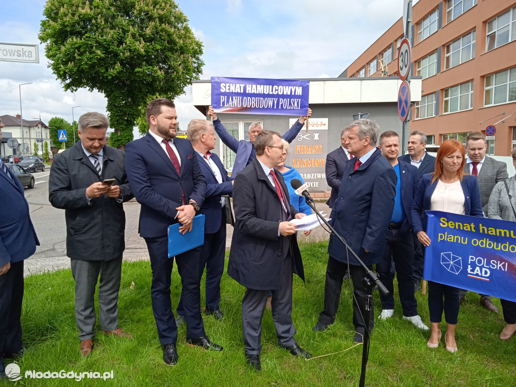 Konferencja prasowa samorzadowców w Lęborku - 19.05.2021