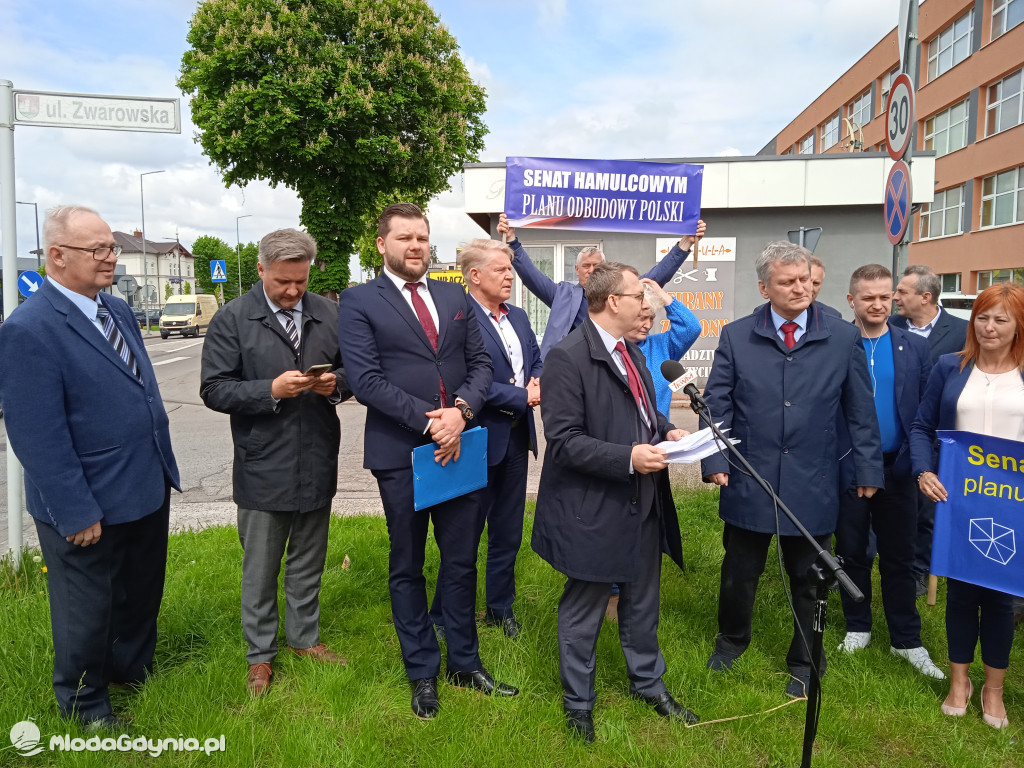 Konferencja prasowa samorzadowców w Lęborku - 19.05.2021
