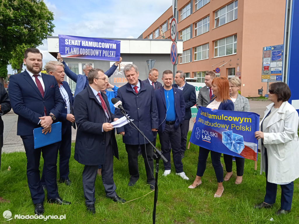Konferencja prasowa samorzadowców w Lęborku - 19.05.2021