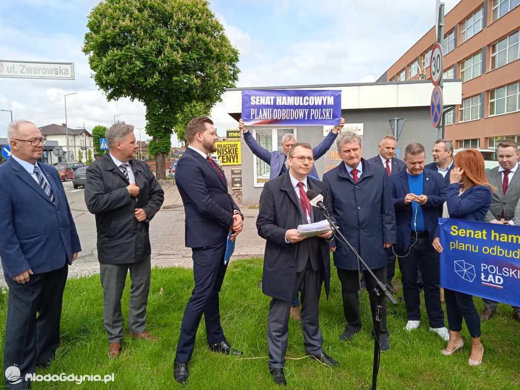 Konferencja prasowa samorzadowców w Lęborku - 19.05.2021