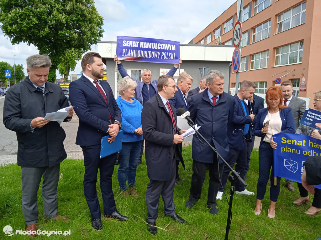 Konferencja prasowa samorzadowców w Lęborku - 19.05.2021