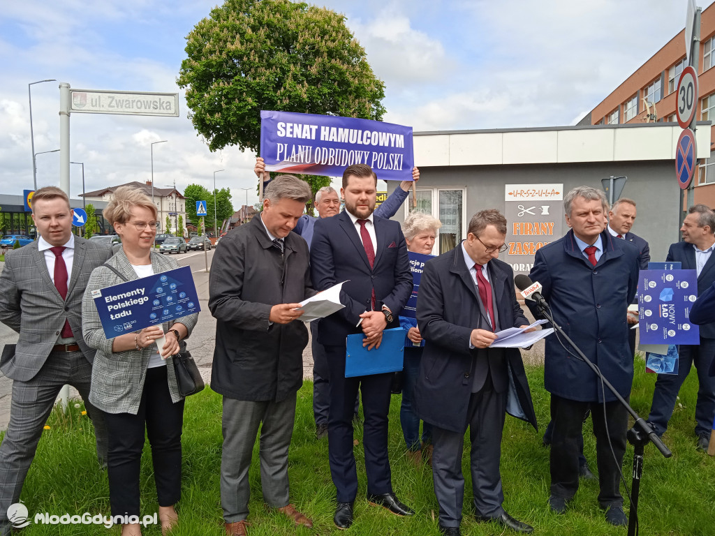 Konferencja prasowa samorzadowców w Lęborku - 19.05.2021