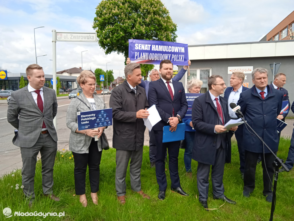 Konferencja prasowa samorzadowców w Lęborku - 19.05.2021