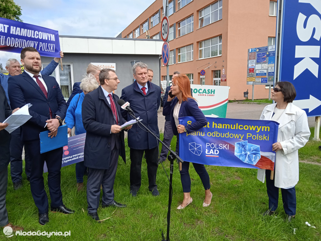 Konferencja prasowa samorzadowców w Lęborku - 19.05.2021