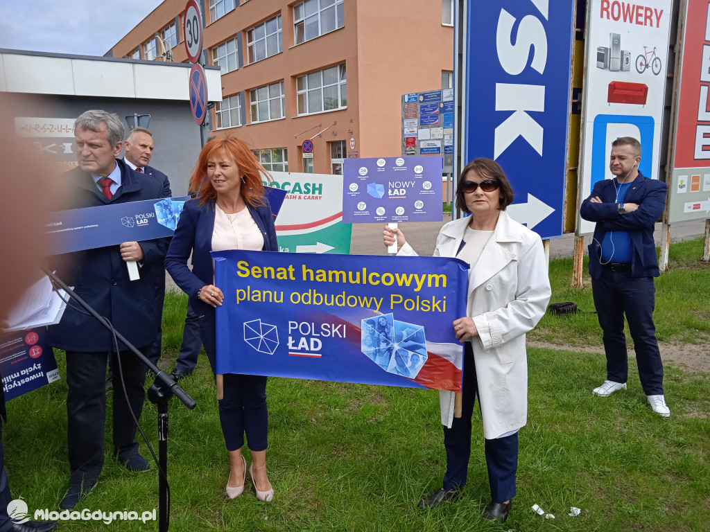 Konferencja prasowa samorzadowców w Lęborku - 19.05.2021