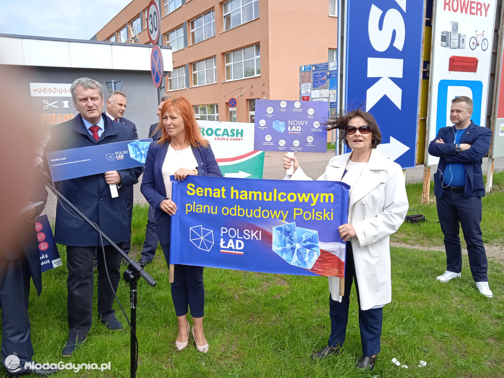 Konferencja prasowa samorzadowców w Lęborku - 19.05.2021