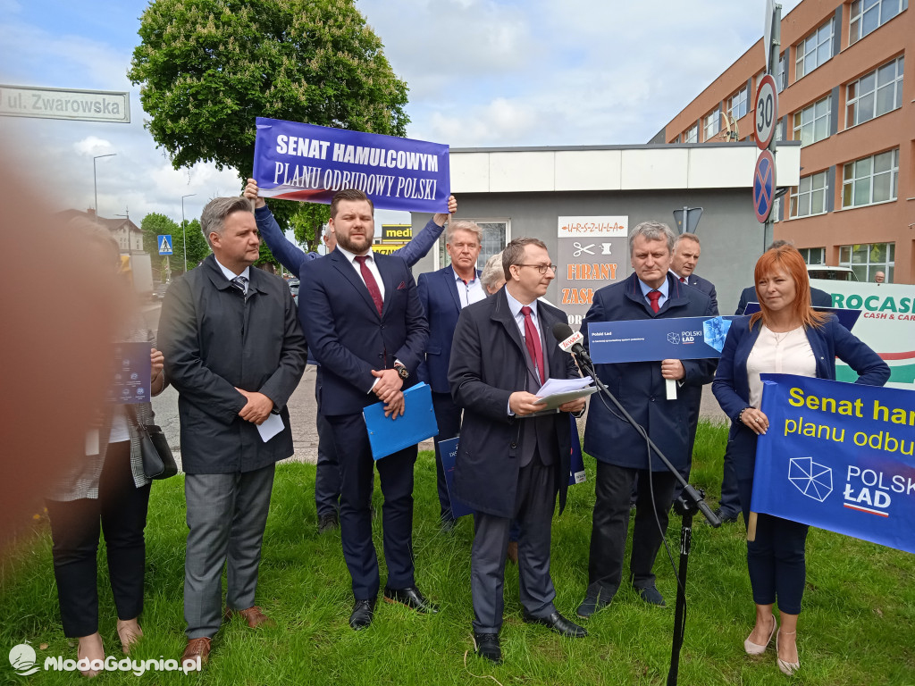 Konferencja prasowa samorzadowców w Lęborku - 19.05.2021