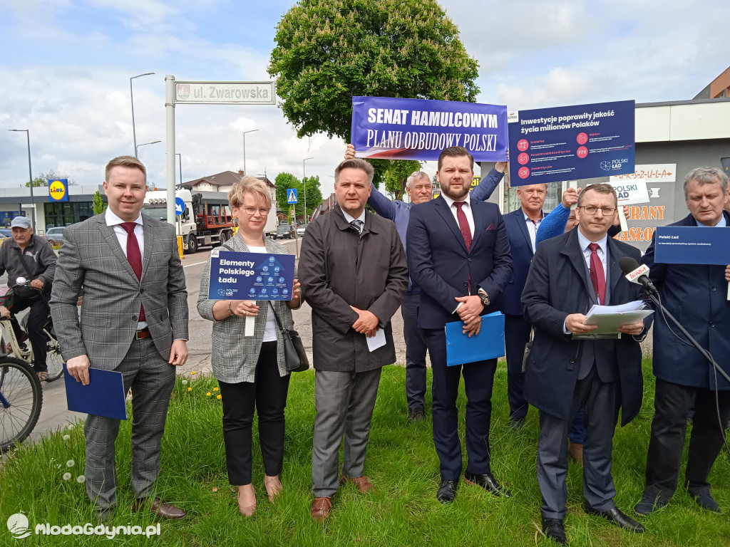 Konferencja prasowa samorzadowców w Lęborku - 19.05.2021