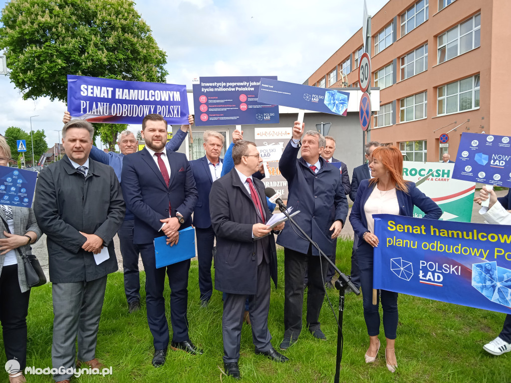 Konferencja prasowa samorzadowców w Lęborku - 19.05.2021