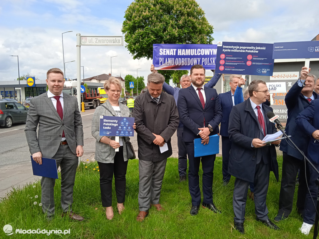 Konferencja prasowa samorzadowców w Lęborku - 19.05.2021