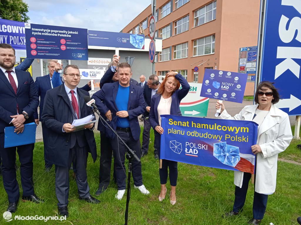 Konferencja prasowa samorzadowców w Lęborku - 19.05.2021