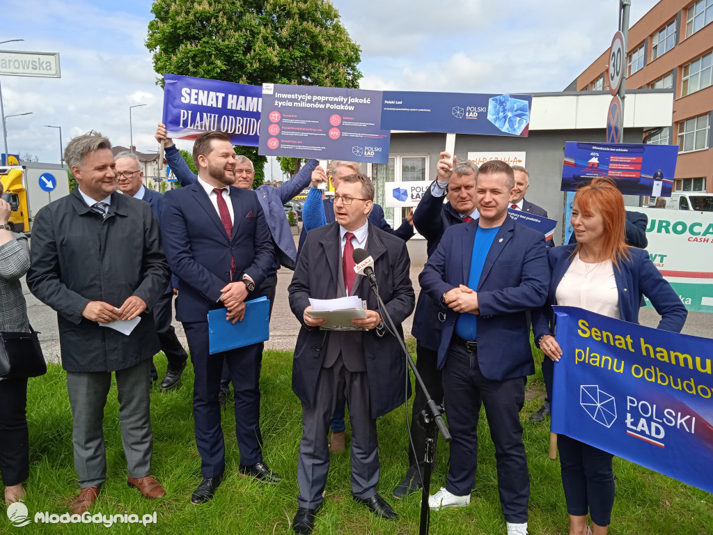 Konferencja prasowa samorzadowców w Lęborku - 19.05.2021