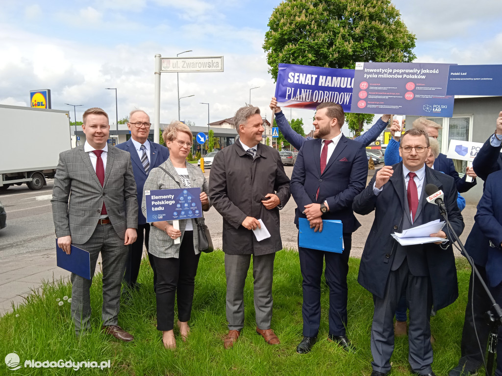 Konferencja prasowa samorzadowców w Lęborku - 19.05.2021