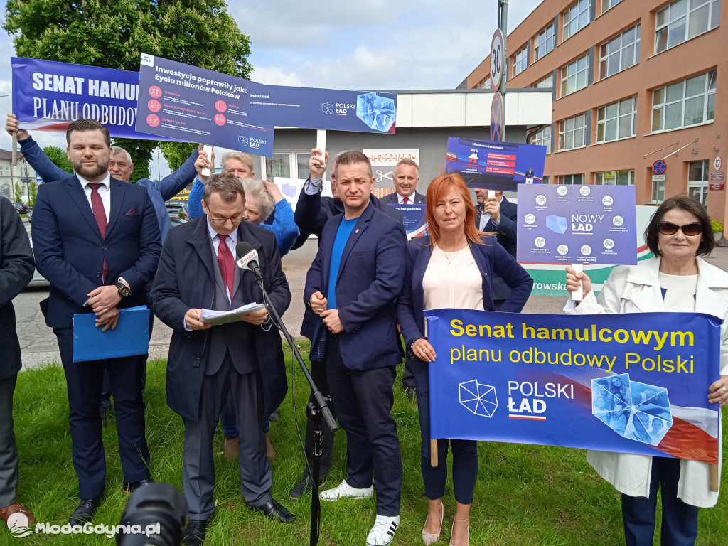 Konferencja prasowa samorzadowców w Lęborku - 19.05.2021