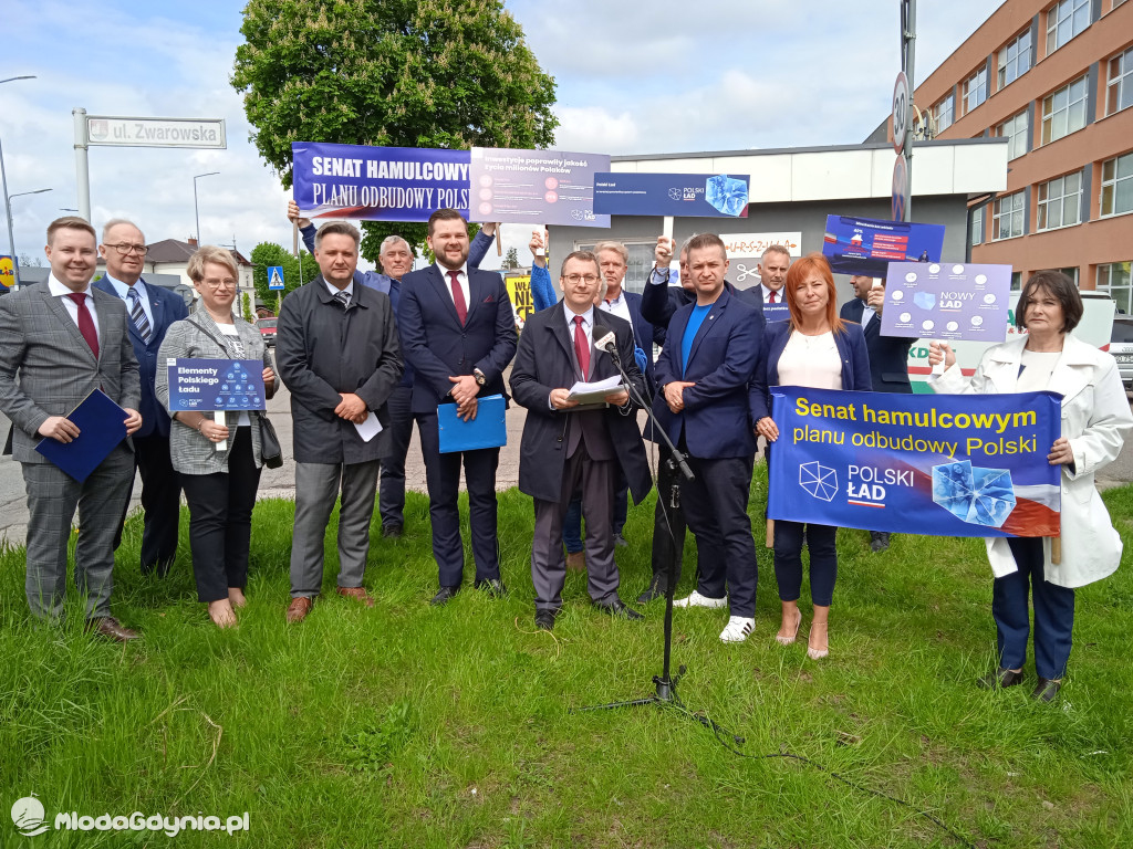 Konferencja prasowa samorzadowców w Lęborku - 19.05.2021