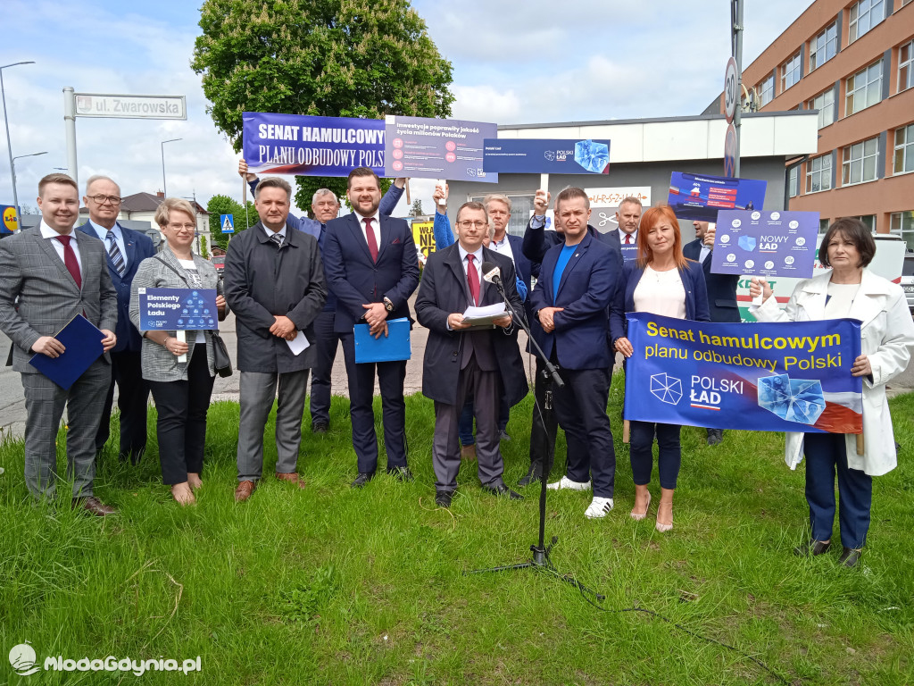 Konferencja prasowa samorzadowców w Lęborku - 19.05.2021