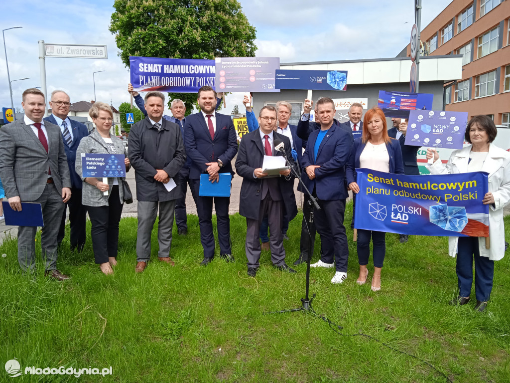 Konferencja prasowa samorzadowców w Lęborku - 19.05.2021