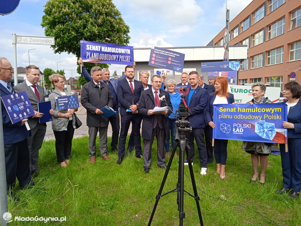 Konferencja prasowa samorzadowców w Lęborku - 19.05.2021