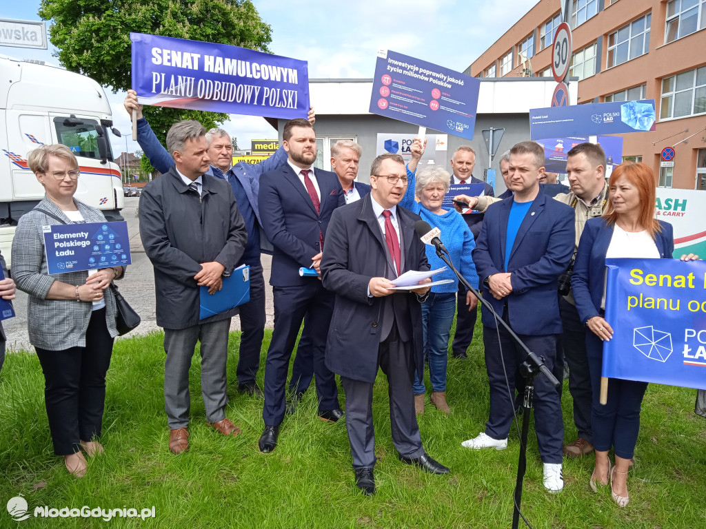 Konferencja prasowa samorzadowców w Lęborku - 19.05.2021