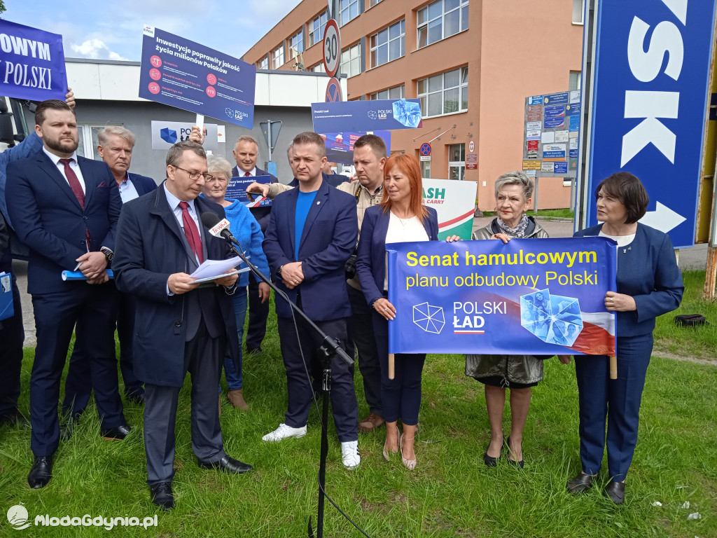 Konferencja prasowa samorzadowców w Lęborku - 19.05.2021