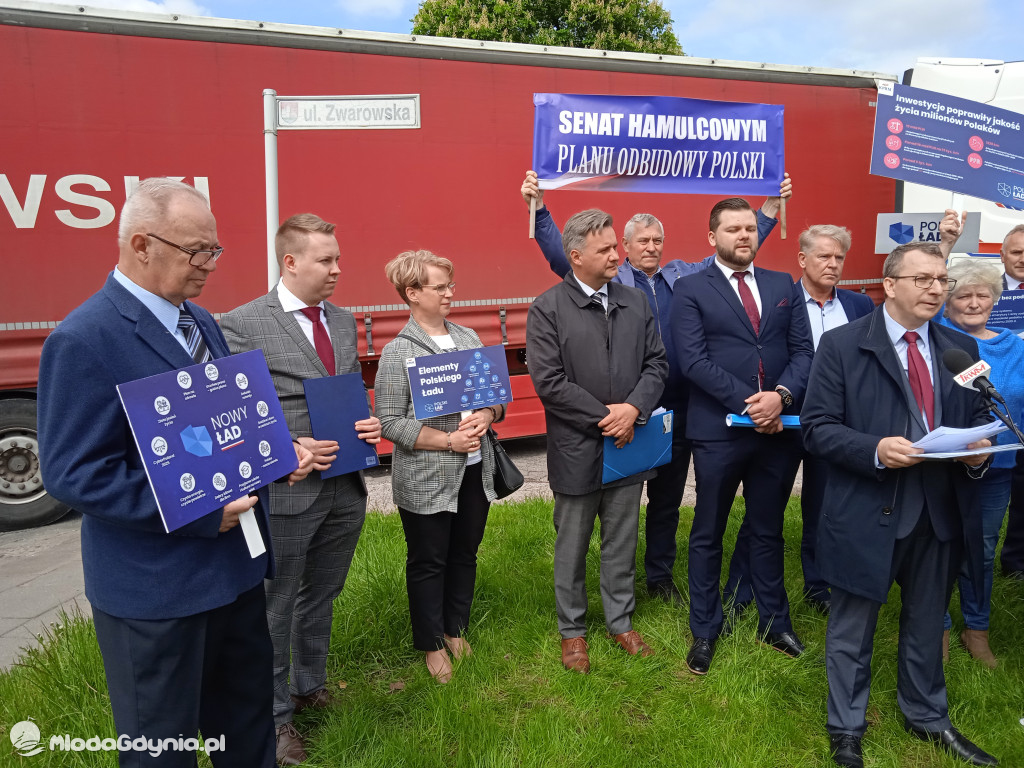 Konferencja prasowa samorzadowców w Lęborku - 19.05.2021