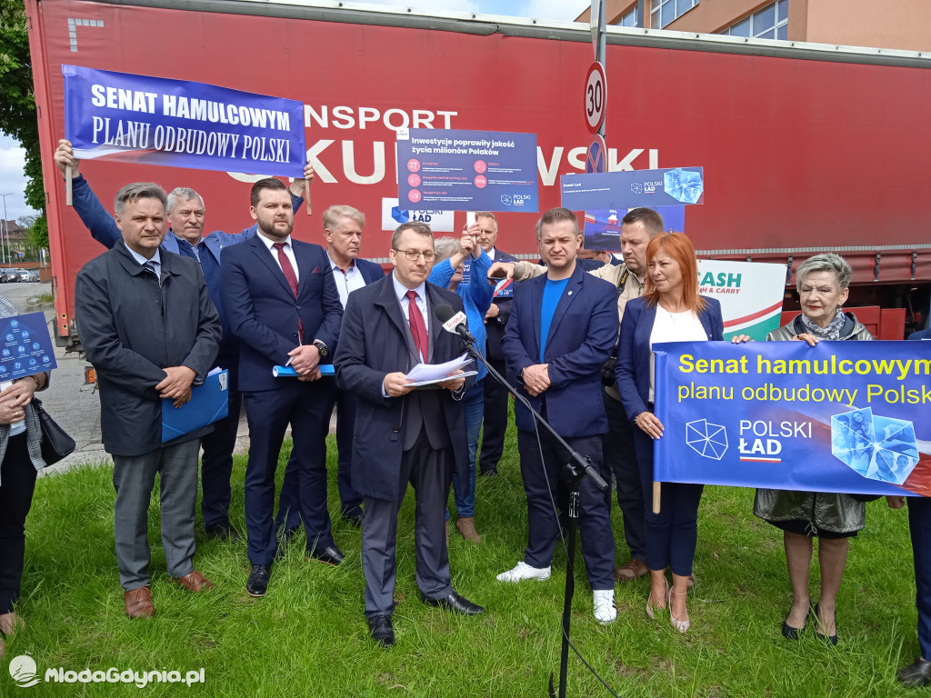 Konferencja prasowa samorzadowców w Lęborku - 19.05.2021