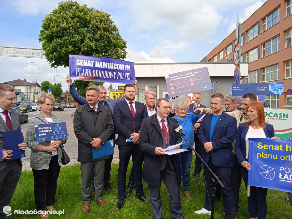 Konferencja prasowa samorzadowców w Lęborku - 19.05.2021