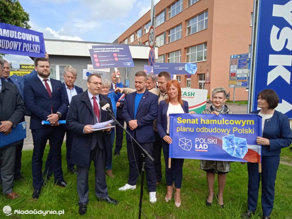 Konferencja prasowa samorzadowców w Lęborku - 19.05.2021