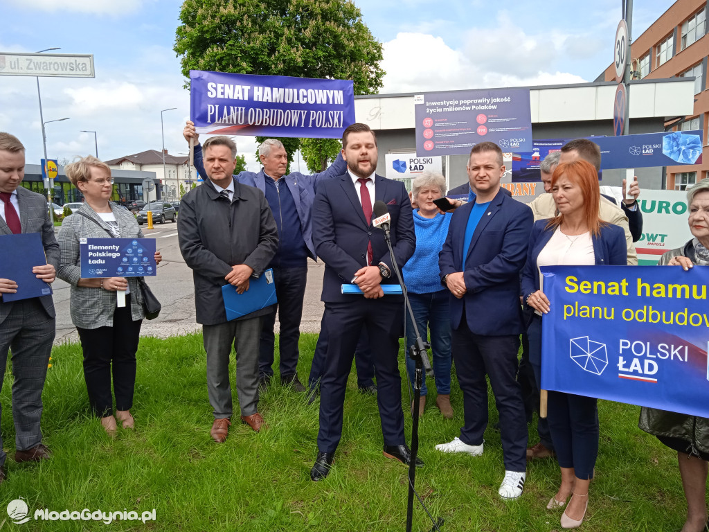 Konferencja prasowa samorzadowców w Lęborku - 19.05.2021