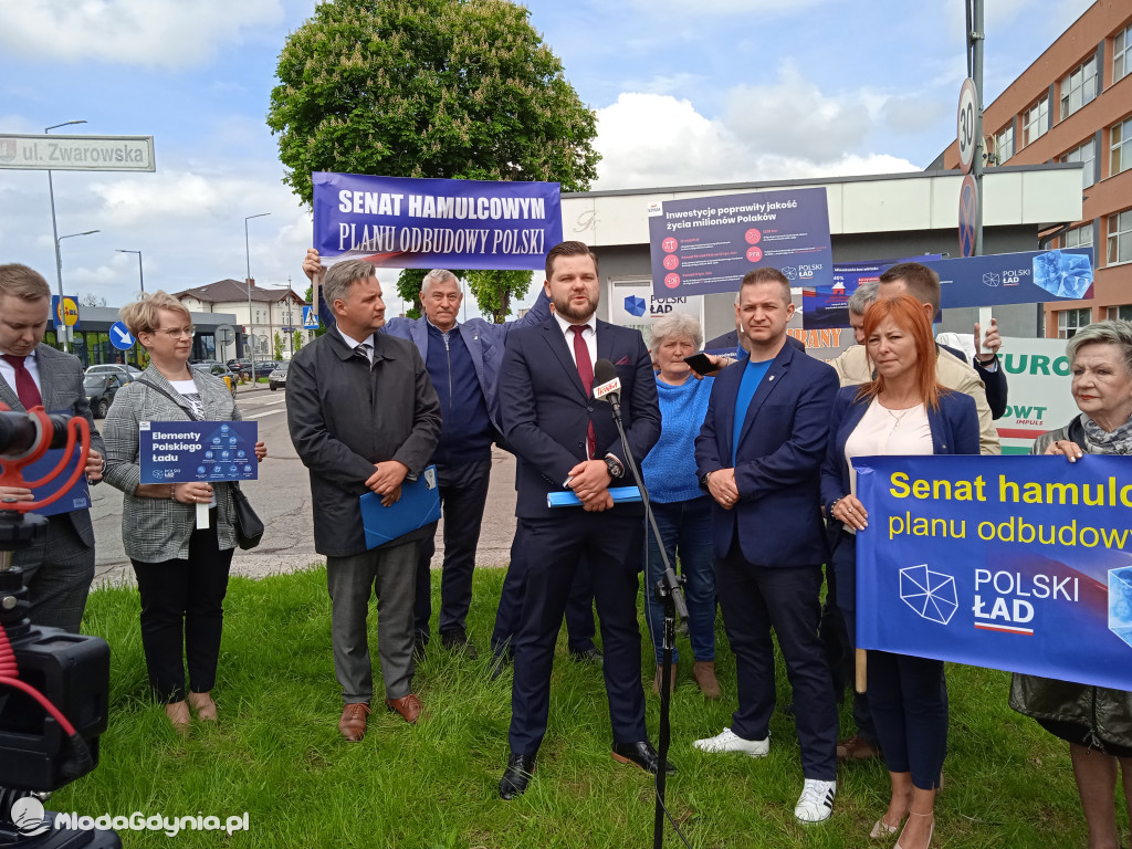 Konferencja prasowa samorzadowców w Lęborku - 19.05.2021