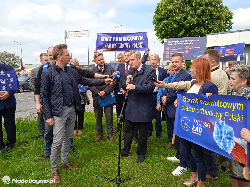 Konferencja prasowa samorzadowców w Lęborku - 19.05.2021