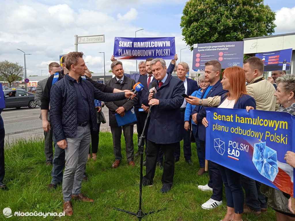 Konferencja prasowa samorzadowców w Lęborku - 19.05.2021