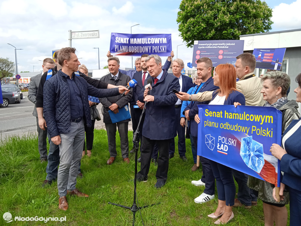 Konferencja prasowa samorzadowców w Lęborku - 19.05.2021