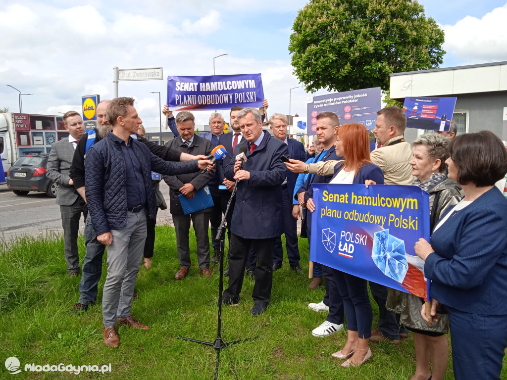 Konferencja prasowa samorzadowców w Lęborku - 19.05.2021