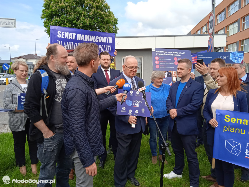 Konferencja prasowa samorzadowców w Lęborku - 19.05.2021