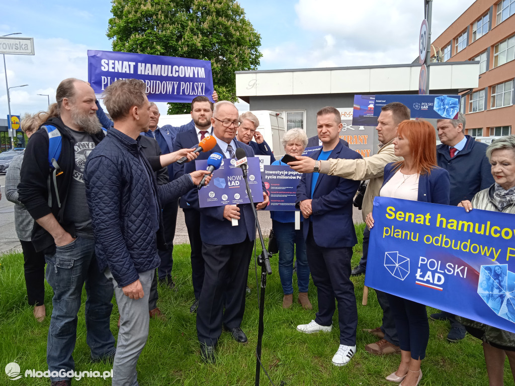 Konferencja prasowa samorzadowców w Lęborku - 19.05.2021