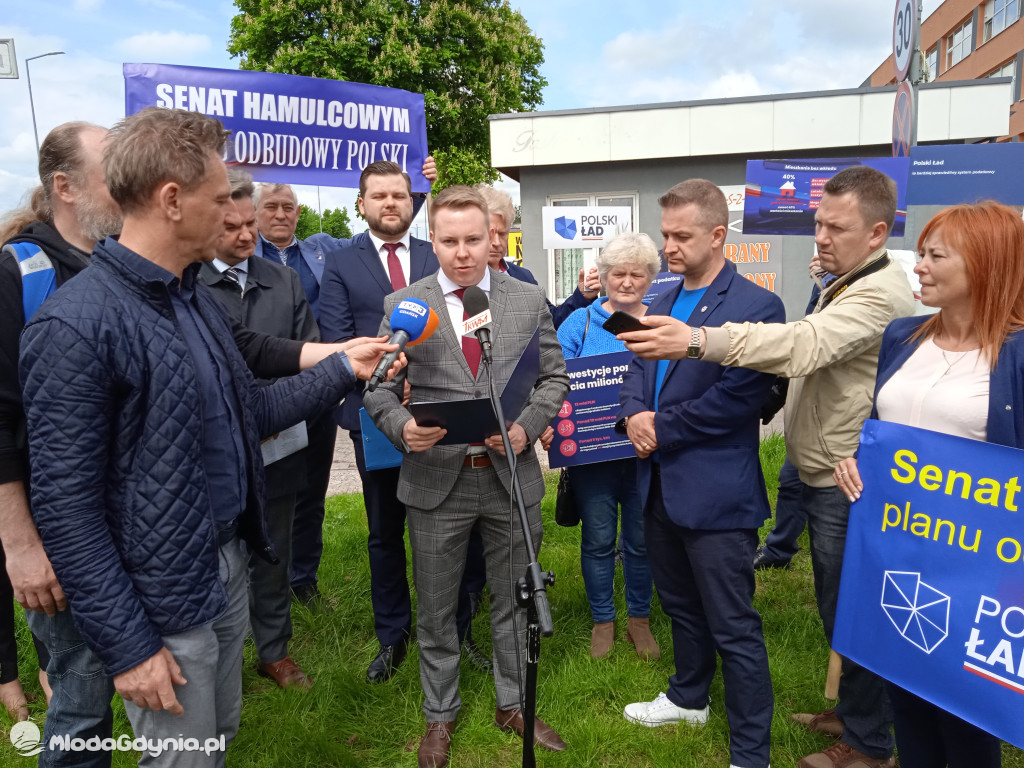Konferencja prasowa samorzadowców w Lęborku - 19.05.2021