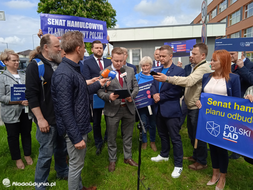 Konferencja prasowa samorzadowców w Lęborku - 19.05.2021