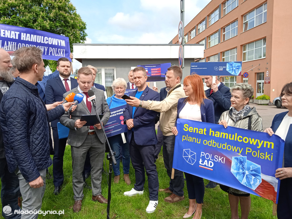 Konferencja prasowa samorzadowców w Lęborku - 19.05.2021