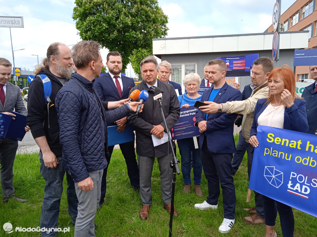 Konferencja prasowa samorzadowców w Lęborku - 19.05.2021