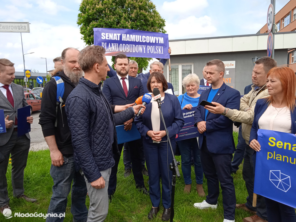 Konferencja prasowa samorzadowców w Lęborku - 19.05.2021