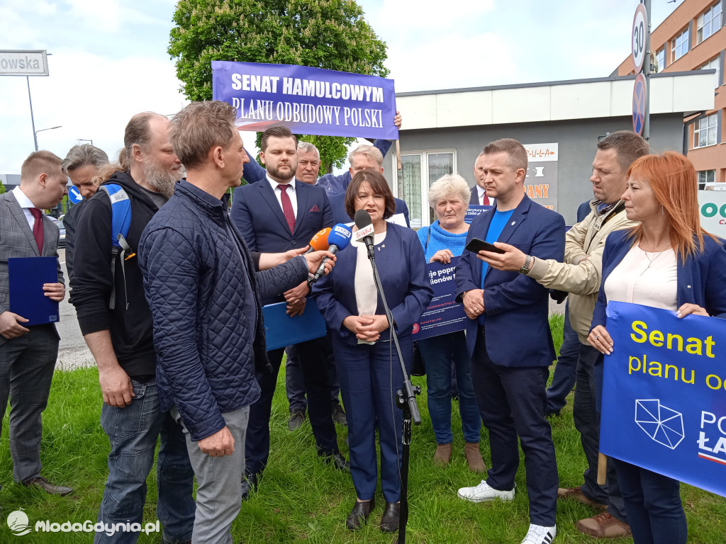 Konferencja prasowa samorzadowców w Lęborku - 19.05.2021