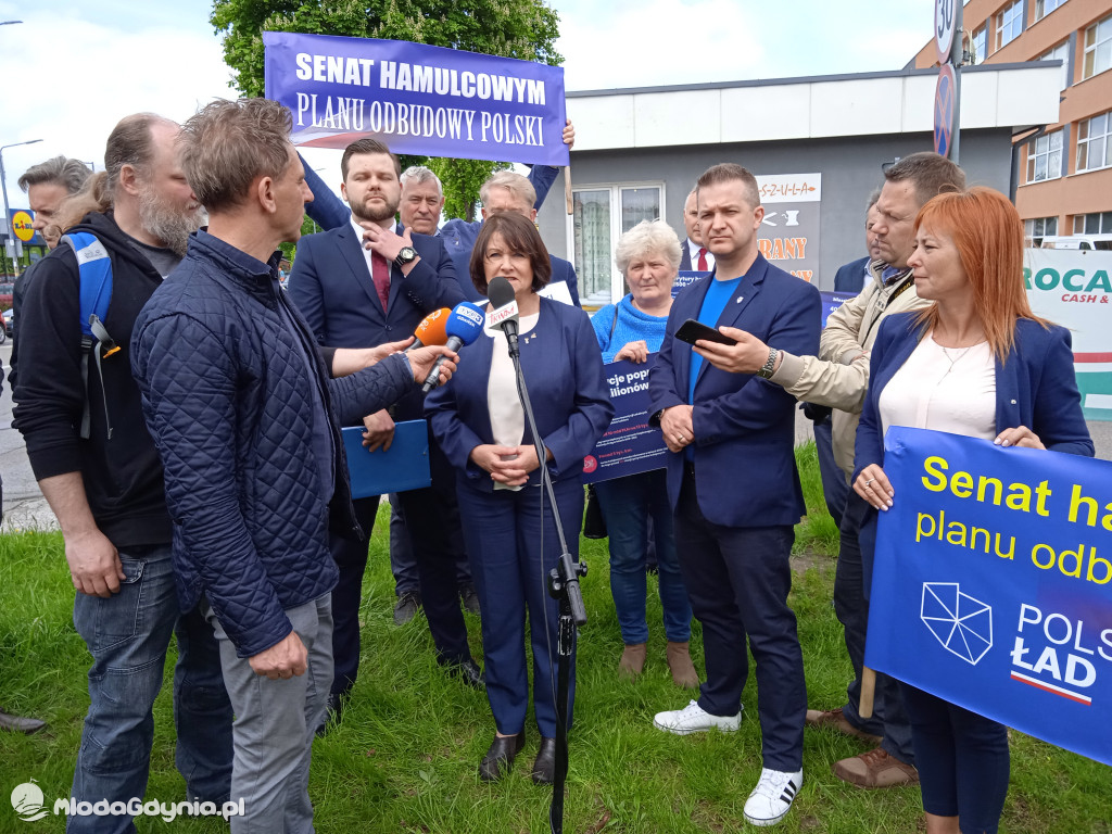 Konferencja prasowa samorzadowców w Lęborku - 19.05.2021