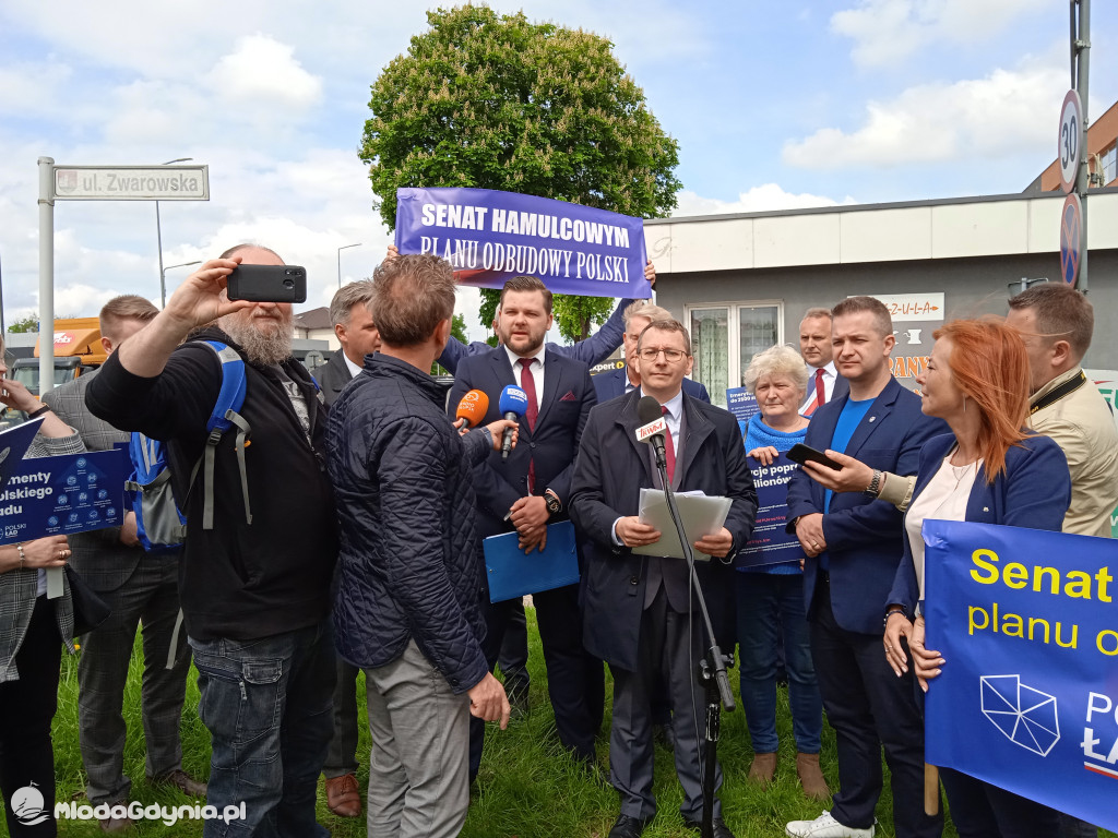 Konferencja prasowa samorzadowców w Lęborku - 19.05.2021