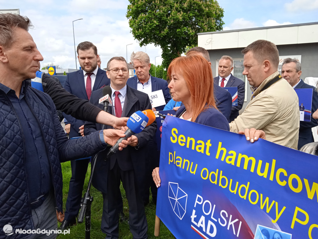 Konferencja prasowa samorzadowców w Lęborku - 19.05.2021