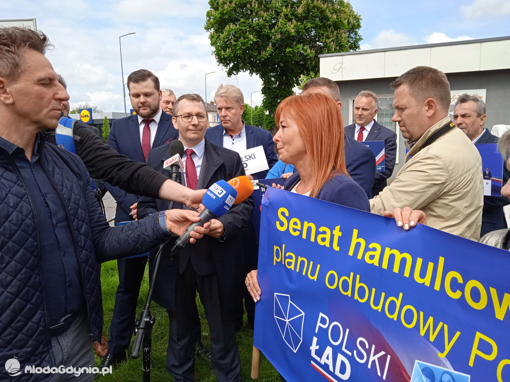 Konferencja prasowa samorzadowców w Lęborku - 19.05.2021