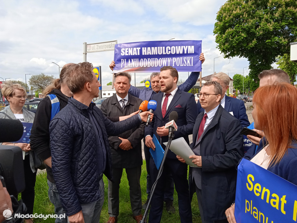 Konferencja prasowa samorzadowców w Lęborku - 19.05.2021