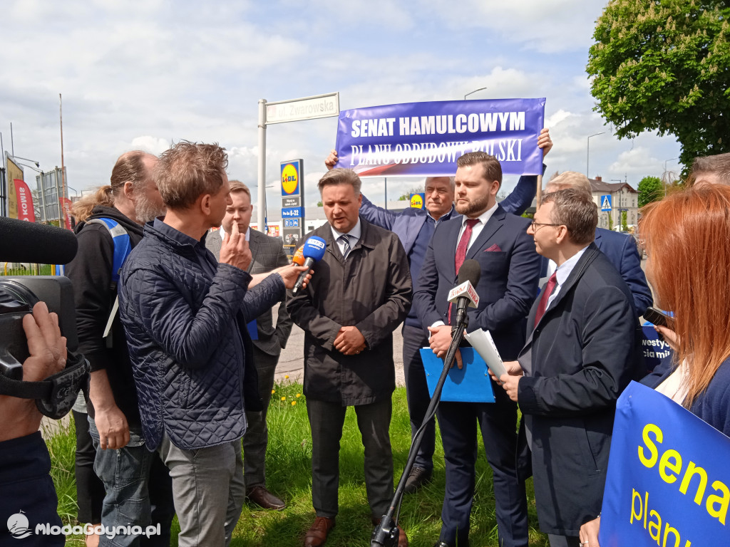 Konferencja prasowa samorzadowców w Lęborku - 19.05.2021