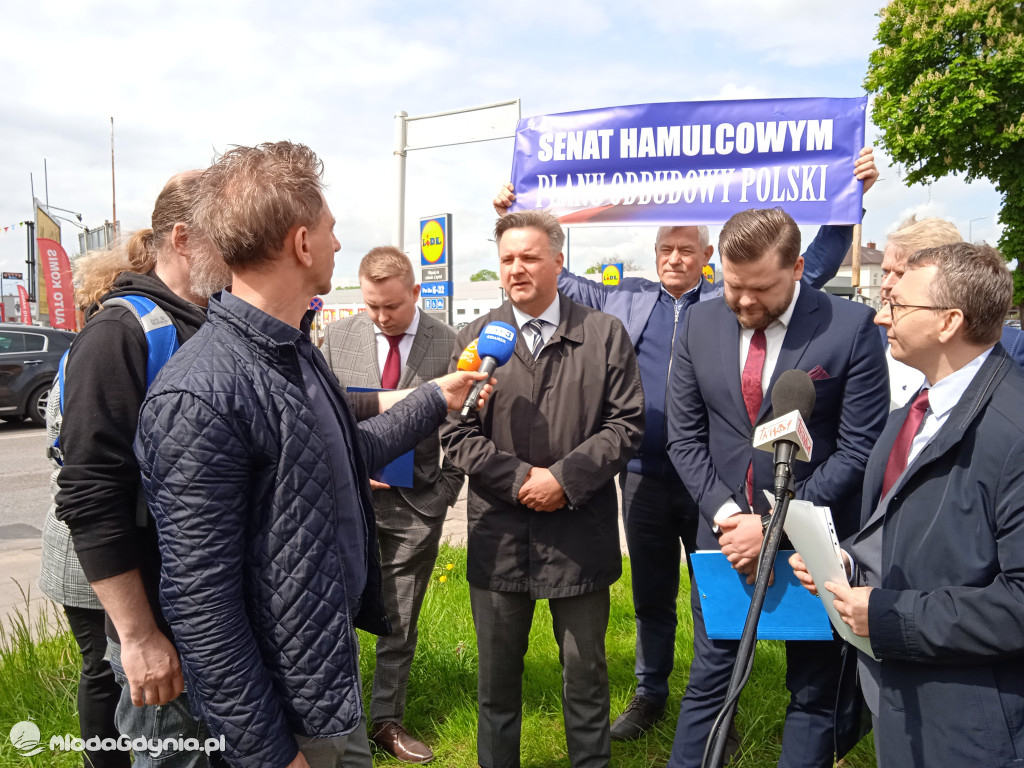 Konferencja prasowa samorzadowców w Lęborku - 19.05.2021